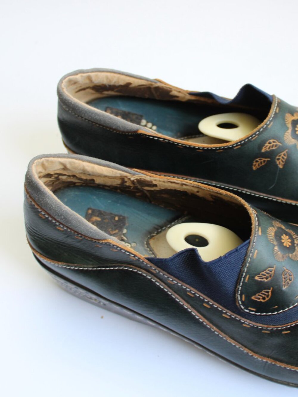 Spring Step L'artiste Burbank Leather Clogs Hand-Painted Women Size 41 / 9.5 US - Picture 8 of 10